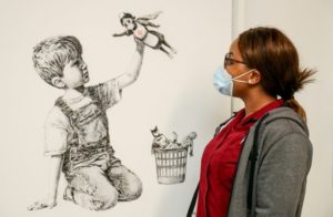 Banksy's Game Changer Painting devoted to health workers